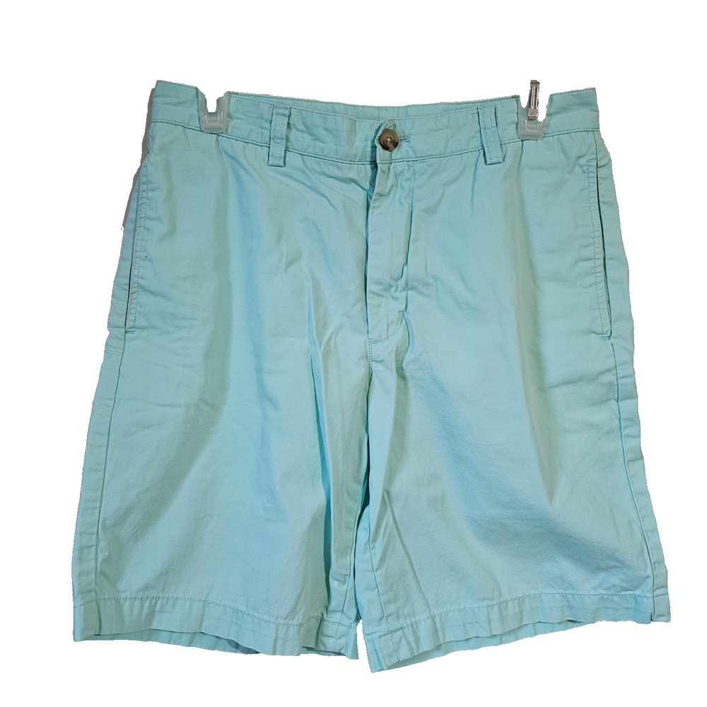 Vineyard Vines Mens Club Shorts Size 30 Mint Green Chino Cotton 8 Inseam